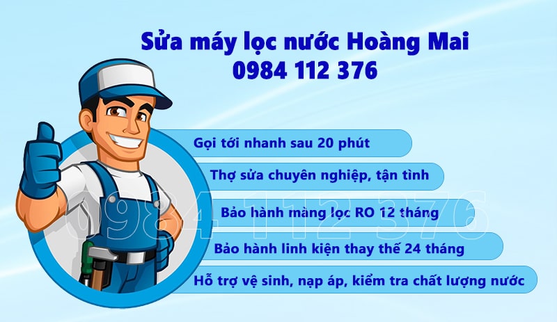 Sửa máy lọc nước ở quận Hoàng Mai, Hà Nội, thợ giỏi 0984 112 376