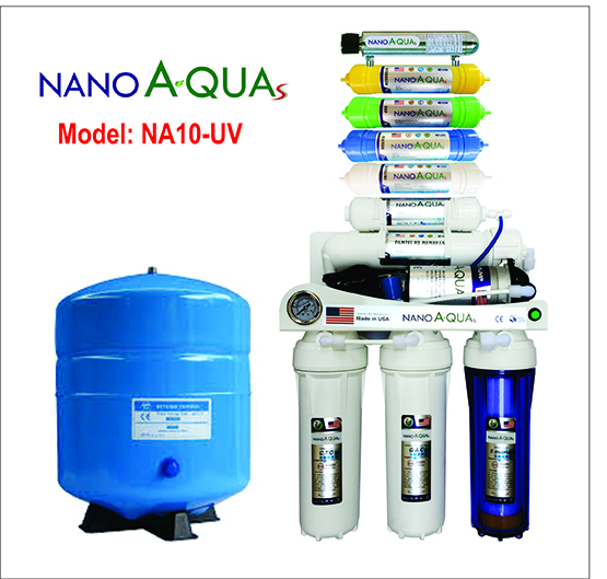 Máy lọc nước NanoAquas 10 lõi lọc moden: NA10-UV