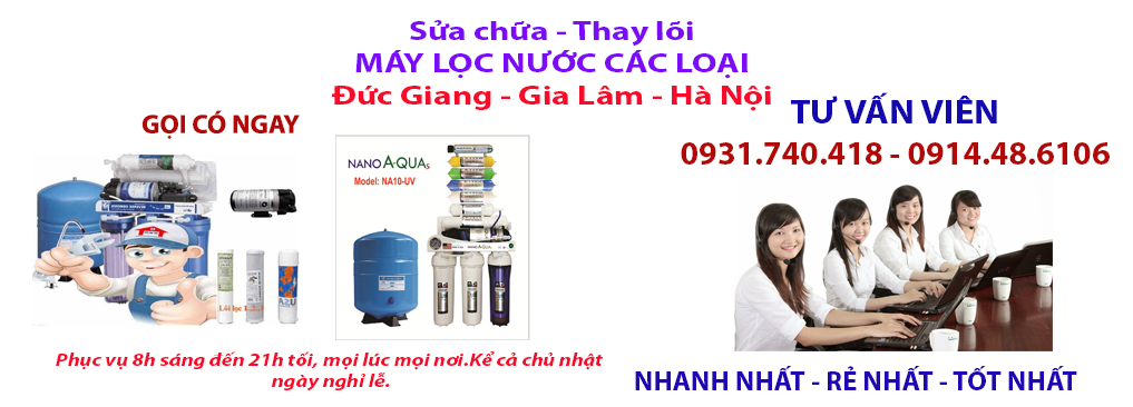 Sửa máy lọc nước ở Gia Lâm, Hà Nội Sửa máy lọc nước ở Gia Lâm, Hà Nội
