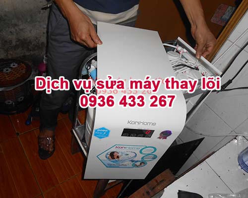 Máy chạy nhưng không có nước lên vòi