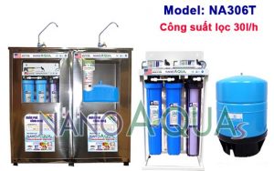 Máy lọc nước RO 30 lít/h tạo khoáng NanoAquas NA306T có vỏ tủ Inox