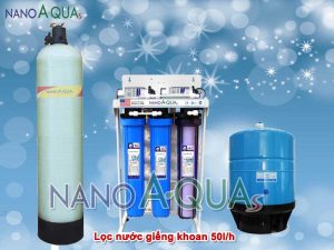 Máy lọc nước RO 50 lít/h dùng cho giếng khoan NAK508UV