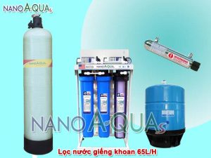Máy lọc RO 65 lít/h dành cho nước giếng khoan NAK658UV