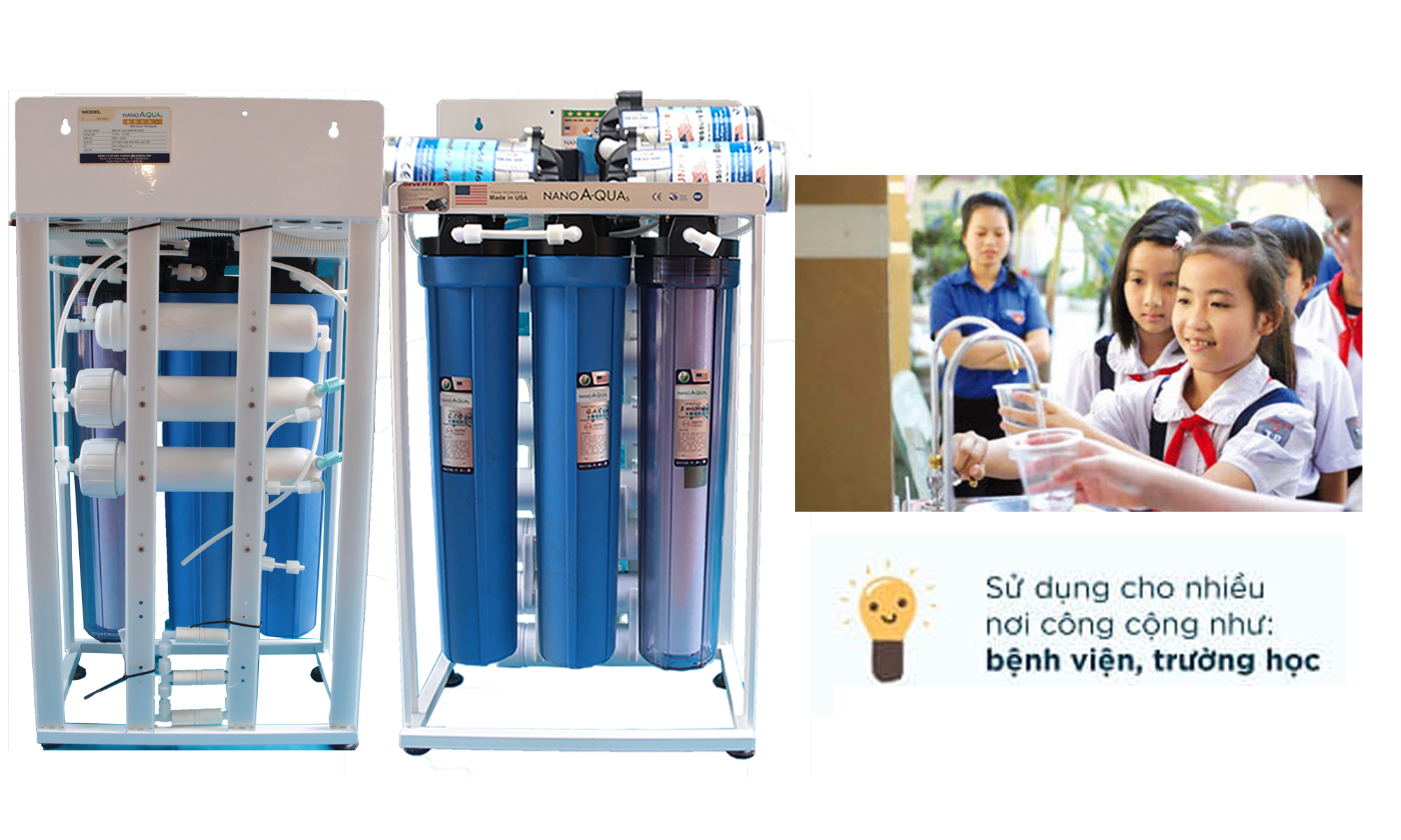 Máy lọc nước RO 100  lít /h NanoAquas PLUS