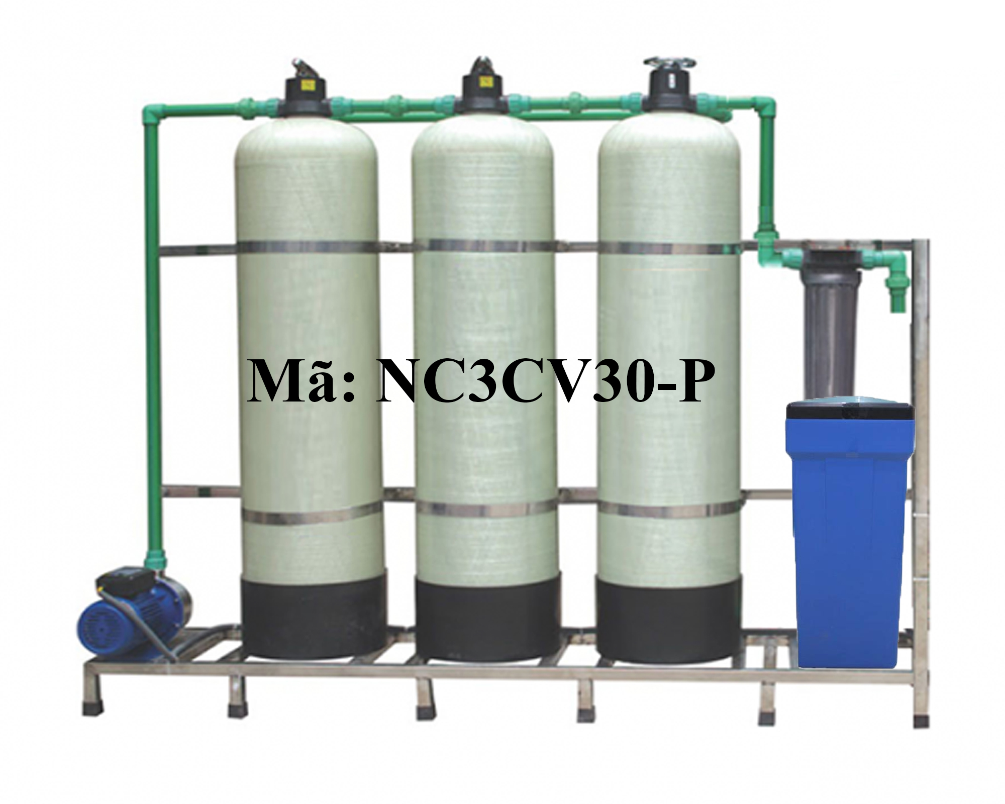 Lọc Nước 3 Cột Composite 3000 Lít/H NanoAquas-PLUS Van Cơ