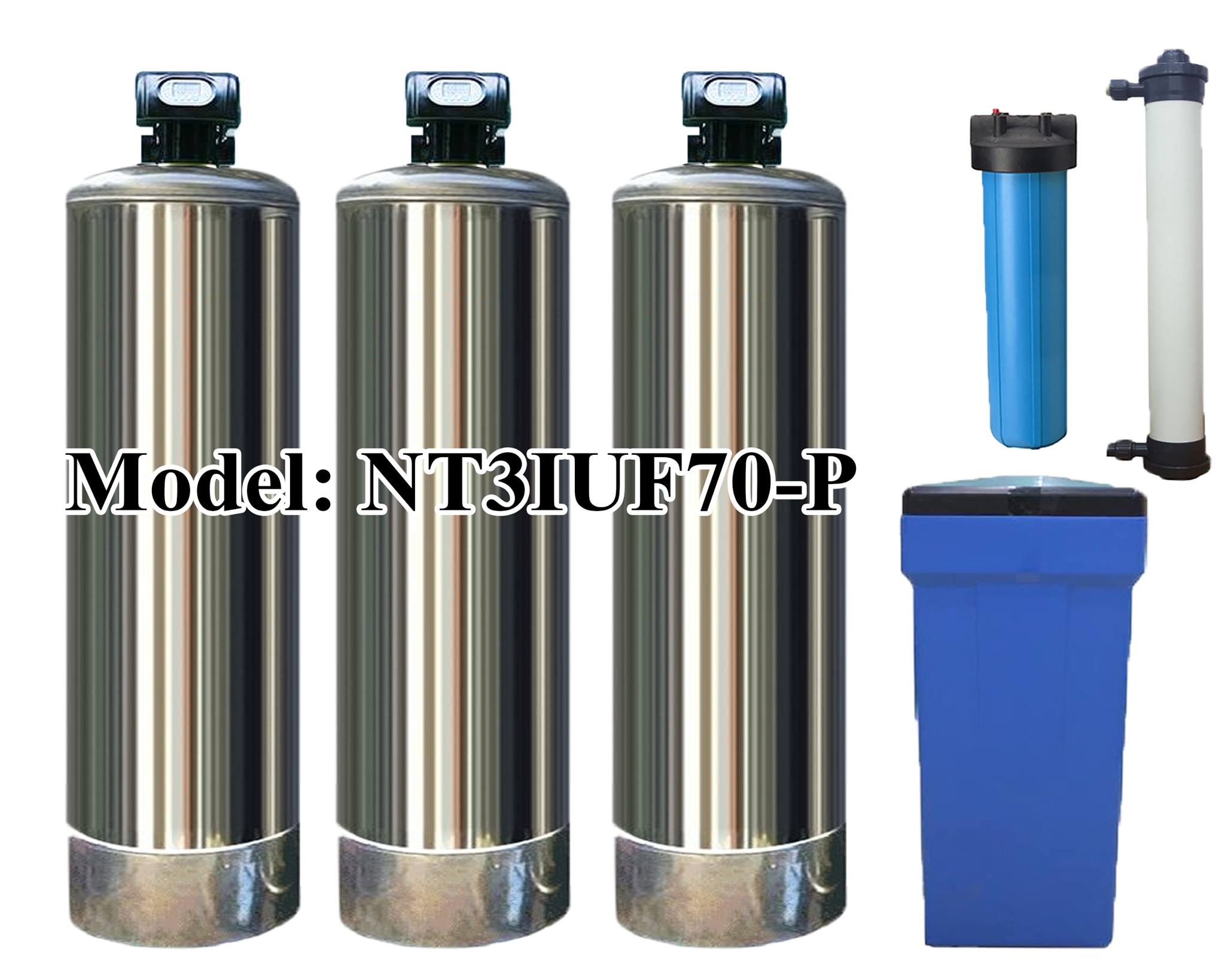 Hệ thống lọc tổng cột inox 7000 lít/h NanoAquas-PLUS