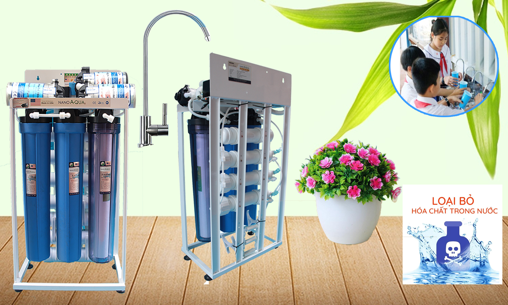 Máy lọc nước RO 120 lít / h NanoAquas-PRO