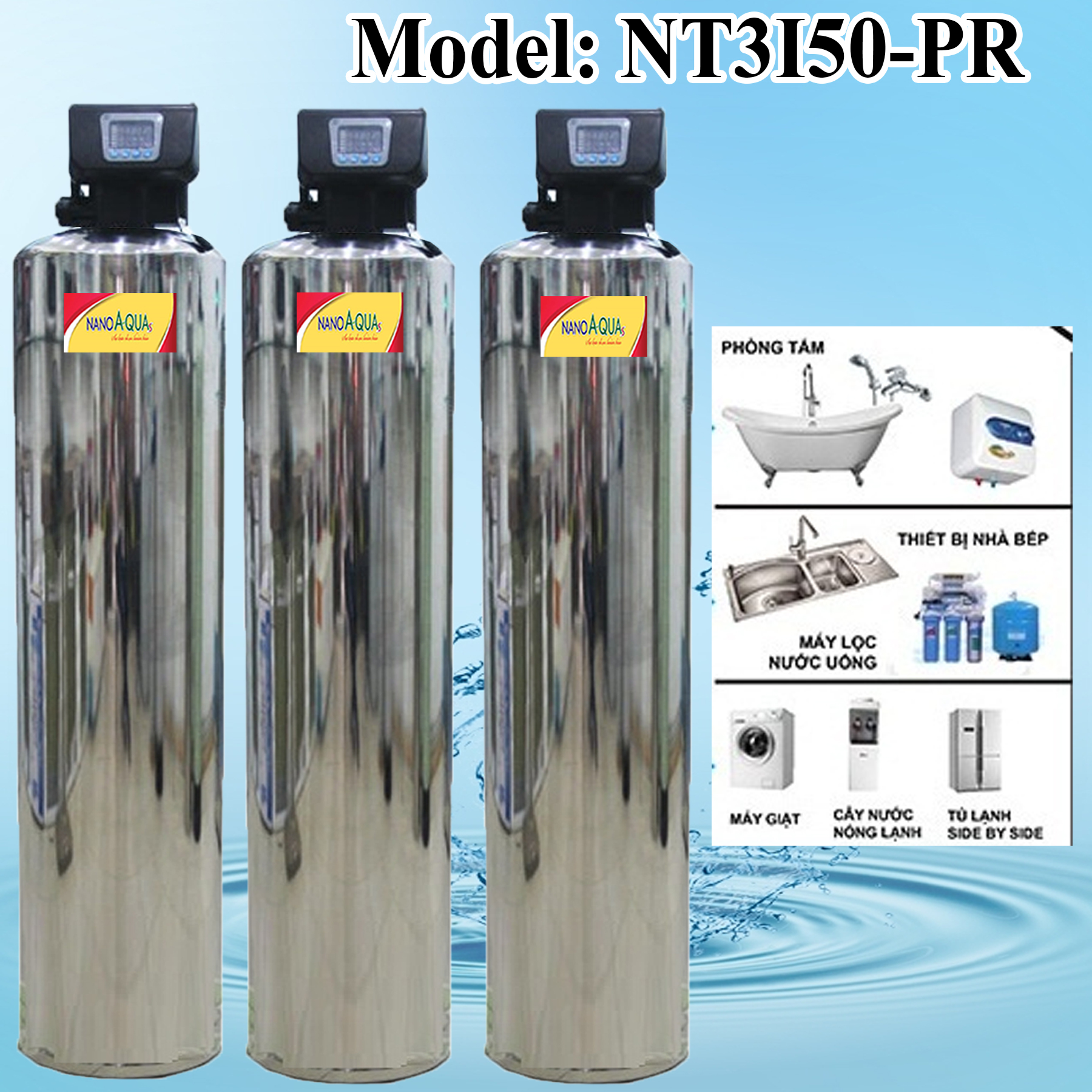 Hệ thống lọc nước sinh hoạt 5000 lít/h NanoAquas-PRO