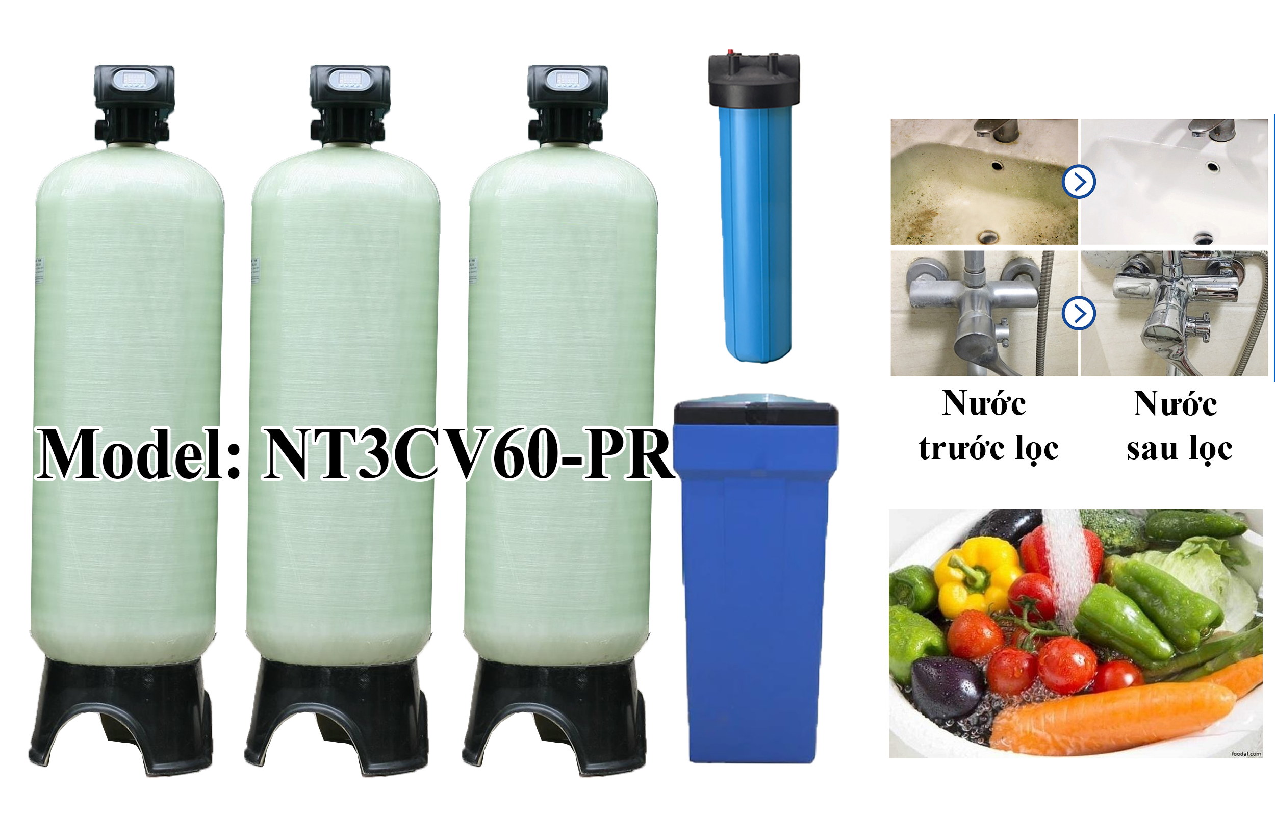 Hệ Thống Lọc Tổng Composite 6000 lít/giờ NanoAquas-PRO