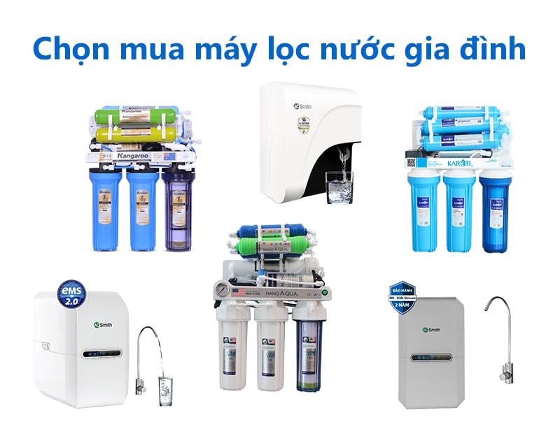 Chọn mua máy lọc nước gia đình