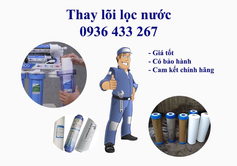 Thay lõi lọc nước Tam Hiệp, Thanh Trì, dịch vụ rẻ, chính hãng