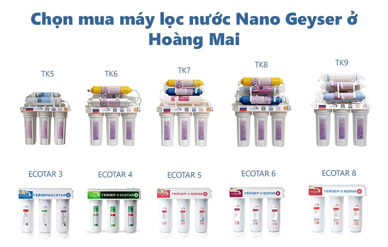 Chọn mua máy lọc nước Nano Geyser