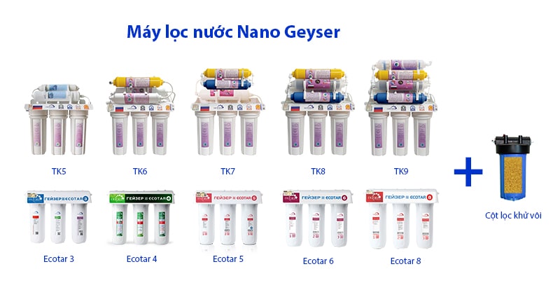 Máy Nano Geyser lắp cho nhà cao tầng, chung cư