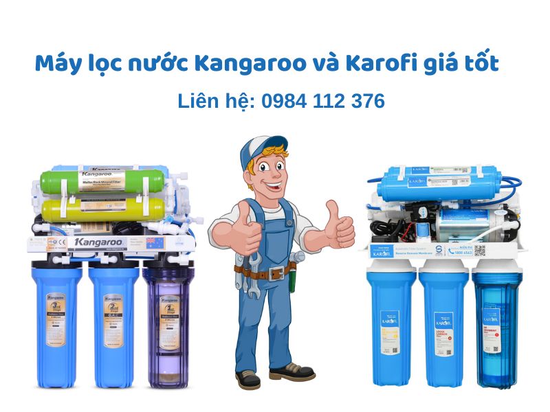 Bán máy lọc nước Kangaroo và Karofi giá tốt