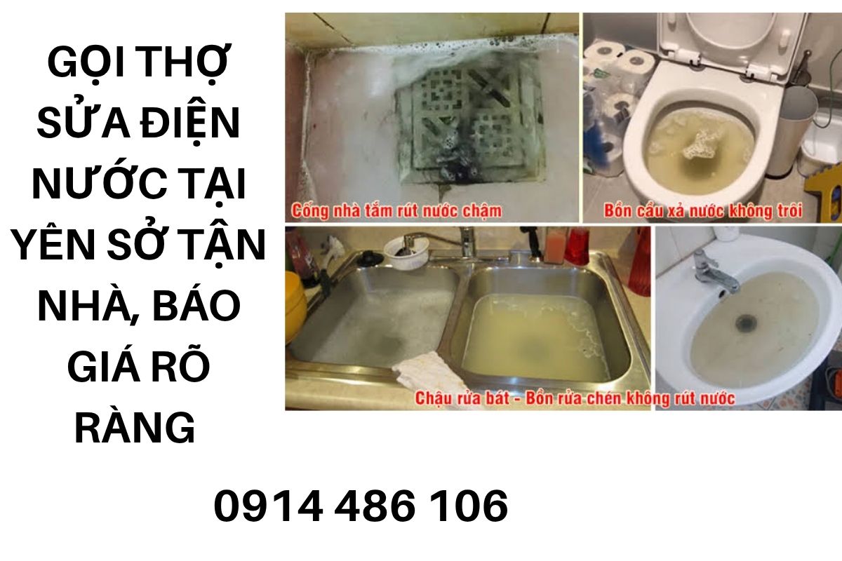 Thợ Sửa Điện Nước Yên Sở Hà Nội Tận Nhà, Làm Việc Tận Tâm